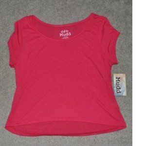 Womens Shirt Mudd Pink X-Large Cap Sleeve Scoop Neck Tagless Top Summer